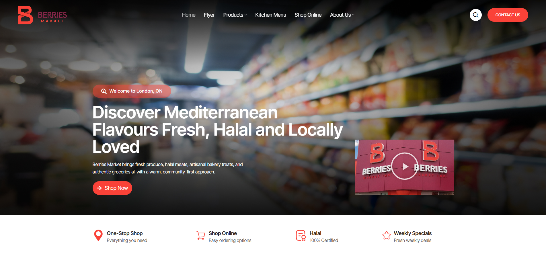Berries Market Website Portfolio