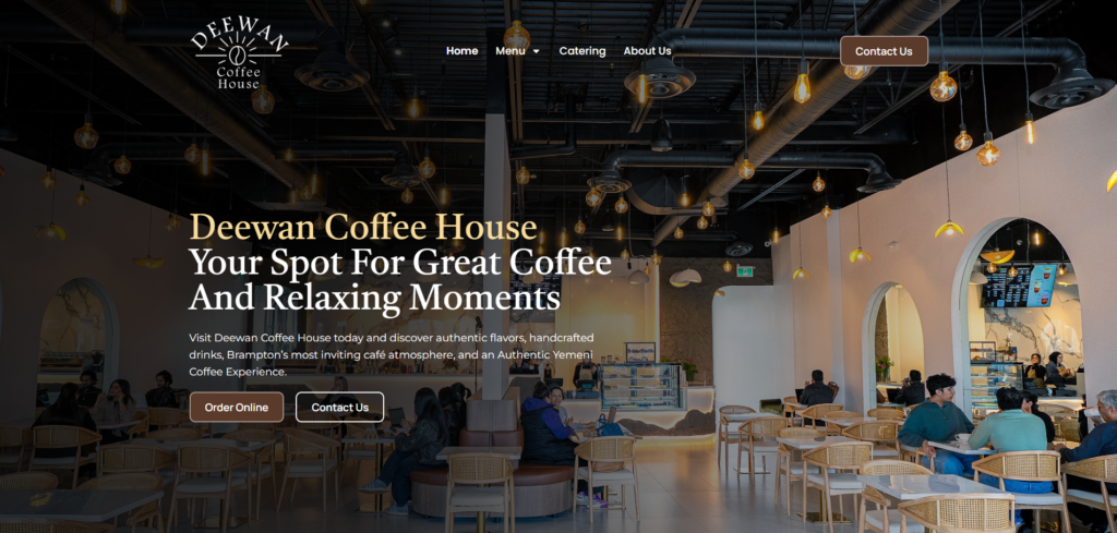 Deewan House Website Portfolio