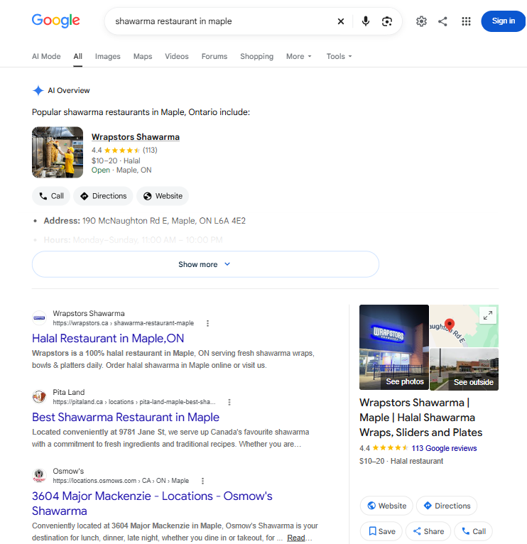 wrapstors online presence